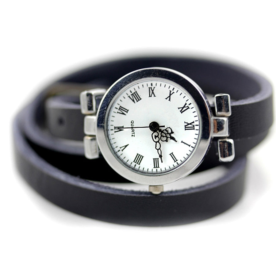 MONTRE LONGUE EN CUIR POUR FEMMES - BOSSOUASHOP