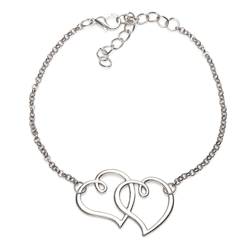 BRACELET DE CHEVILLE OR ARGENT