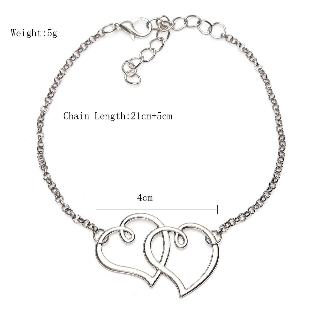 BRACELET DE CHEVILLE OR ARGENT