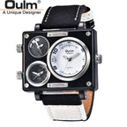 MONTRE SPORT  À QUARTZ AVEC BRACELET EN TOILE POUR HOMMES