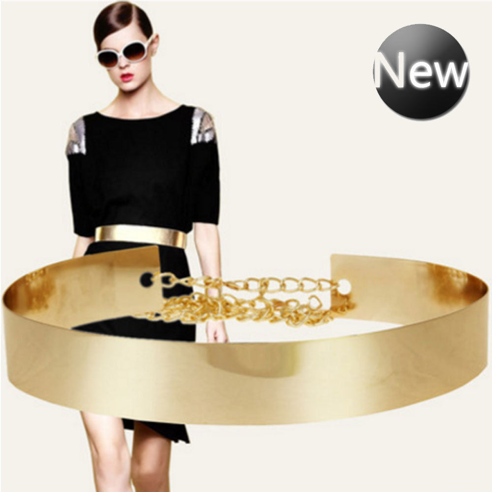 WOMEN'S VINTAGE GLITTER METAL BELTS