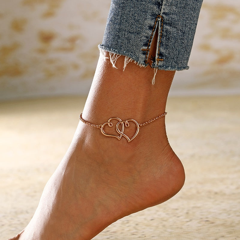 BRACELET DE CHEVILLE OR ARGENT