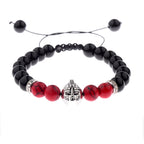 BRACELET EN PIERRE DE TURQUOISE ROUGE