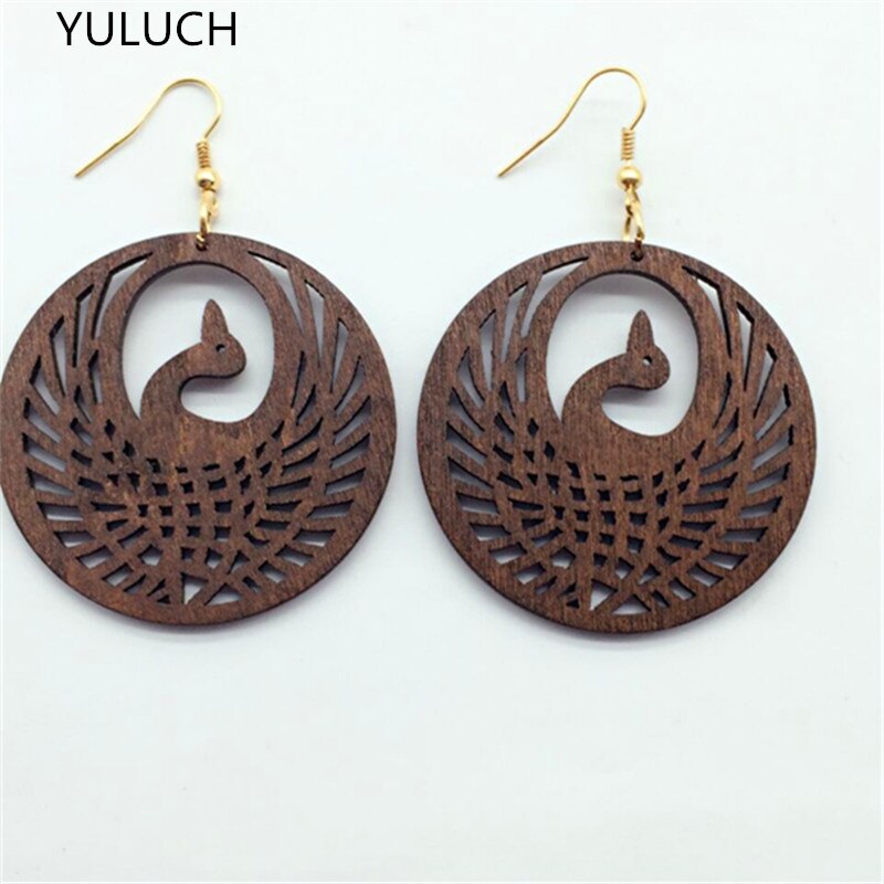 BOUCLES D'OREILLES EN BOIS CREUX