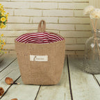 SAC DE RANGEMENT EN TISSU DE JUTE