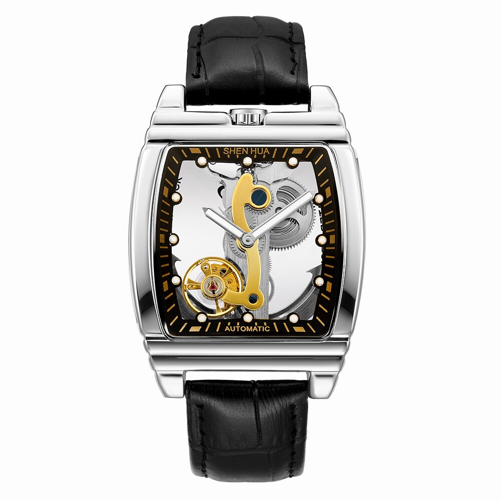 MONTRE MECANIQUE TRANSPARENTE ET AUTOMATIQUE POUR HOMMES - BOSSOUASHOP
