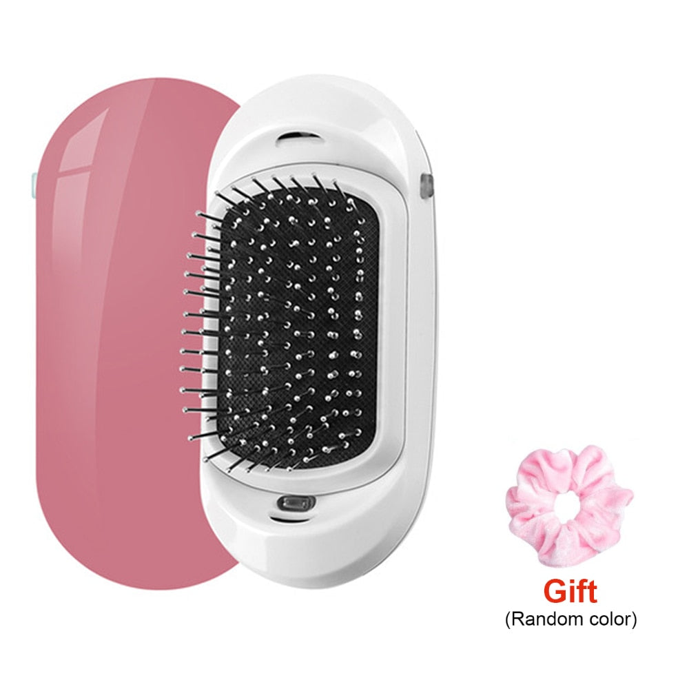 NEGATIVE ION ELECTRIC HAIRBRUSH