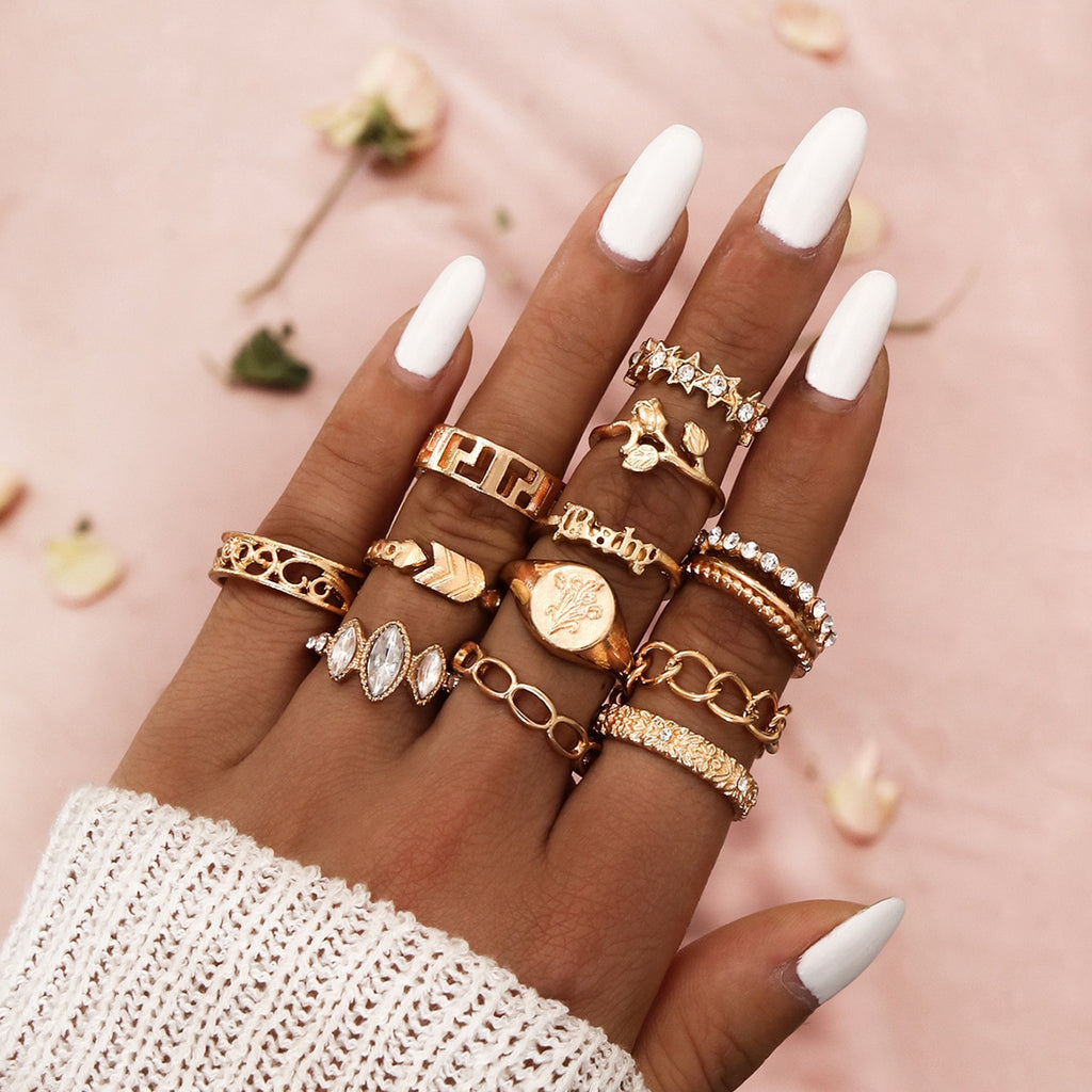 ENSEMBLE DE BAGUES BOHO