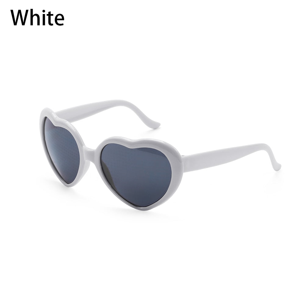 LUNETTES EN FORME DE COEUR A EFFETS DE DIFFRACTION POUR  FEMMES - BOSSOUASHOP
