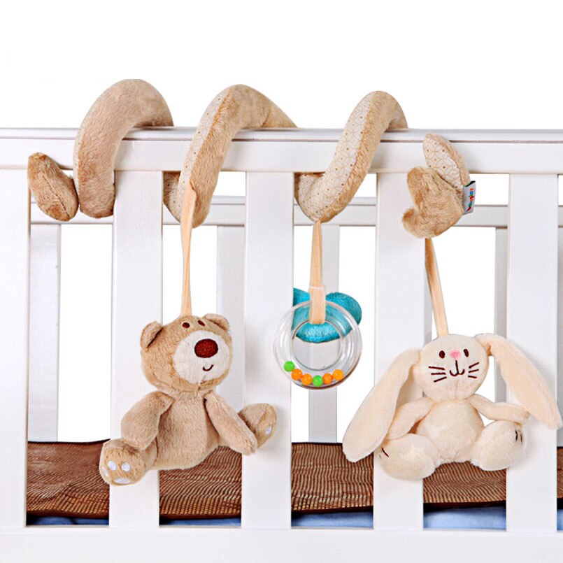 SPIRAL HANGING PLUSH RATTLE