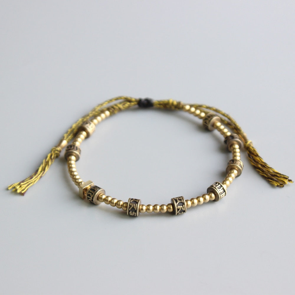 HAND BRAIDED COTTON BRACELET 
