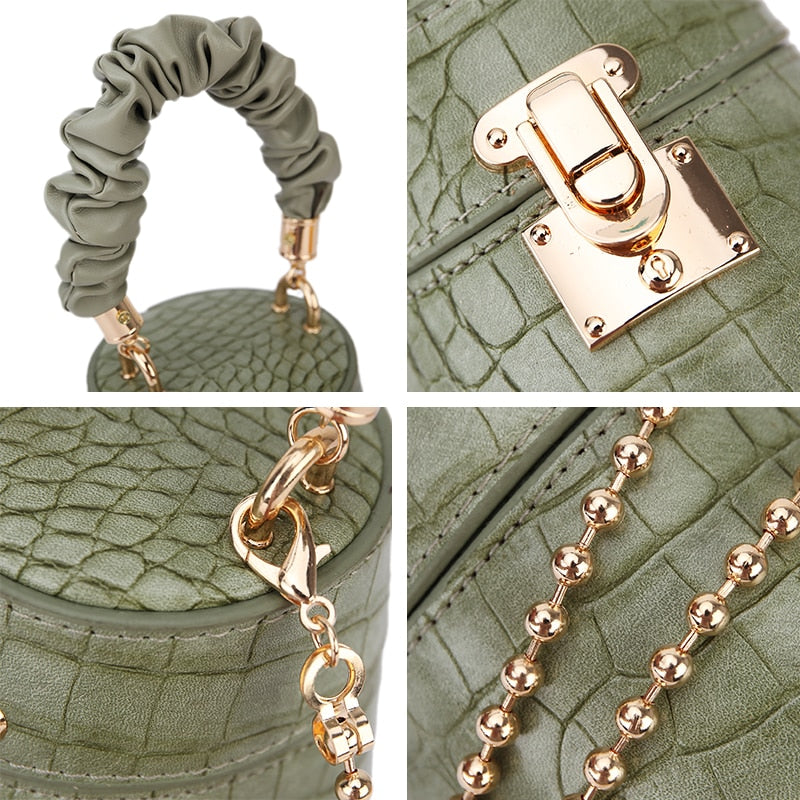 SAC À  MAIN MOTIF CROCODILE