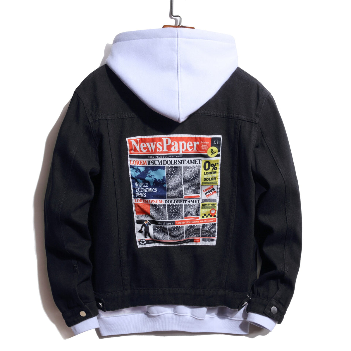 VESTE EN JEAN BICOLORE