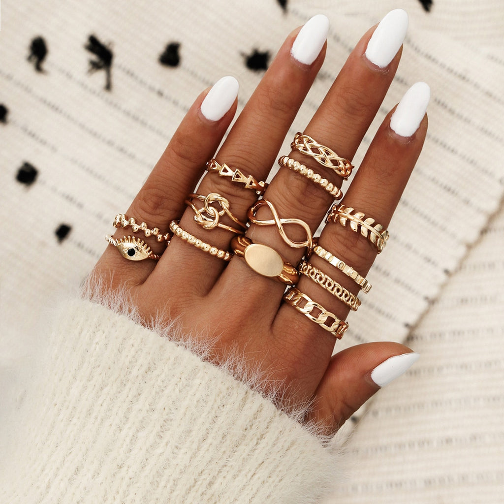 ENSEMBLE DE BAGUES BOHO