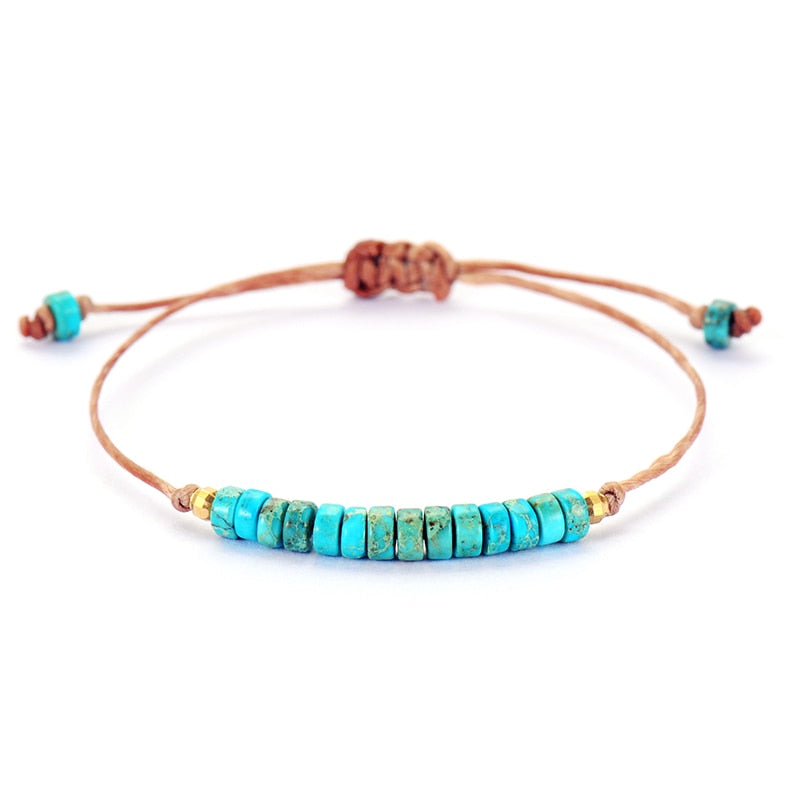 BRACELETS D'AMITIÉS EN PERLES NATURELLES POUR FEMMES - BOSSOUASHOP