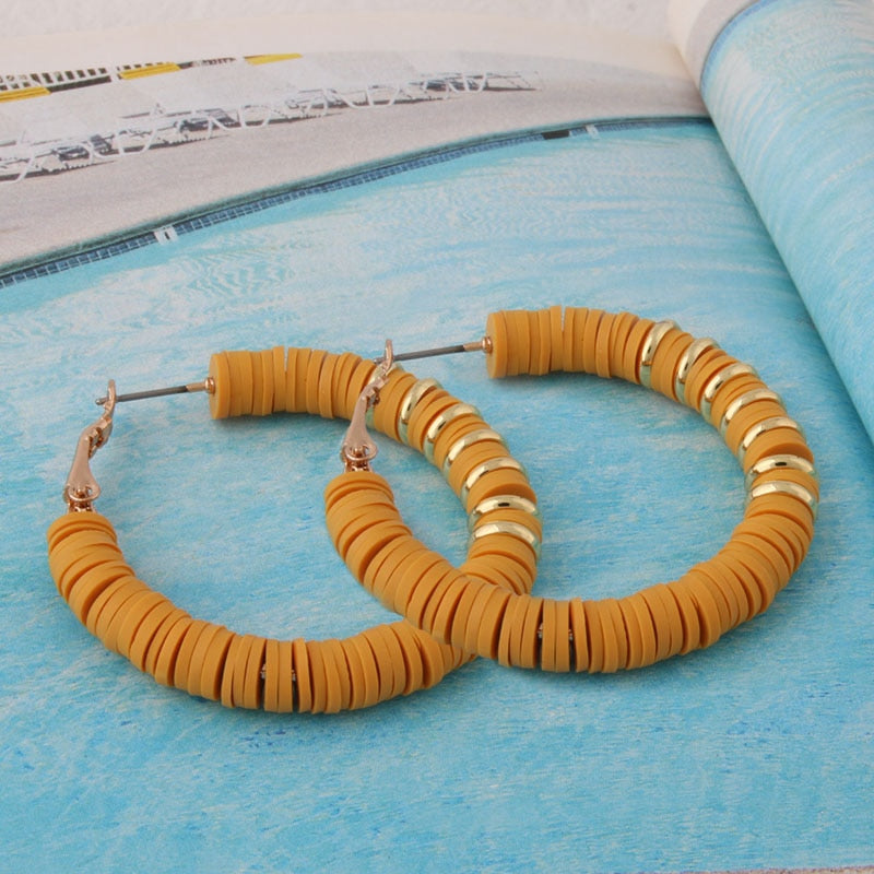 BOUCLES D'OREILLES EN ARGILE DOUCE