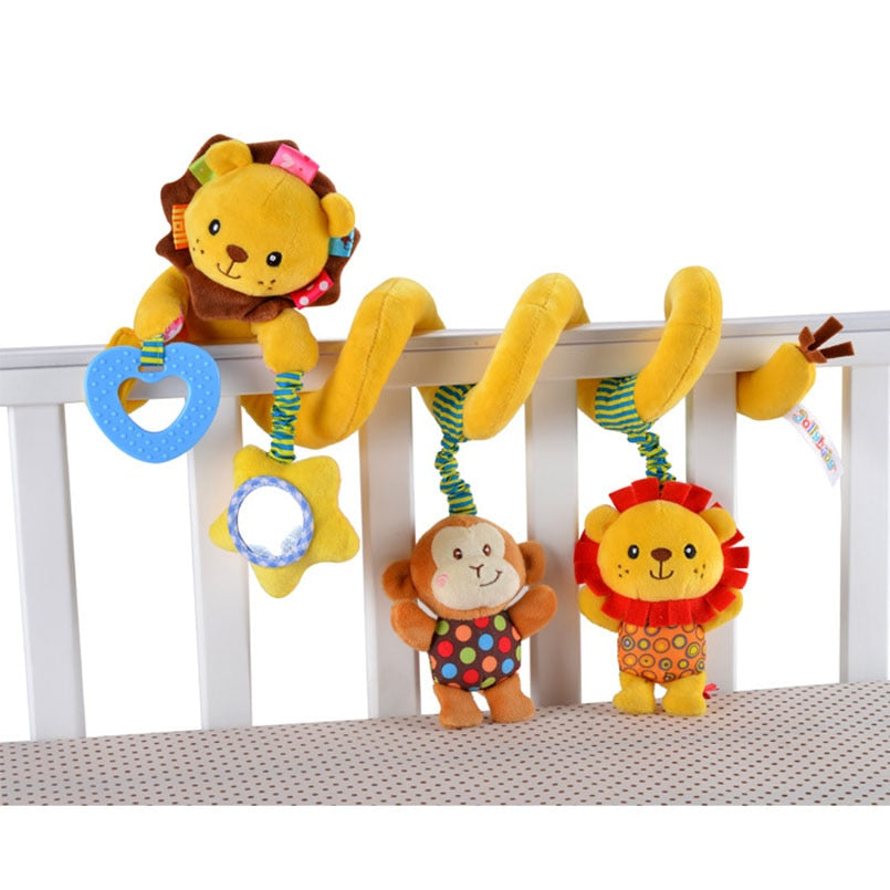 SPIRAL HANGING PLUSH RATTLE