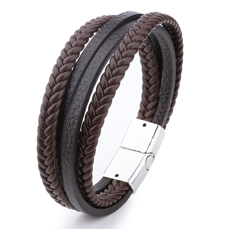 UNISEX GENUINE LEATHER FASHION BRACELET 