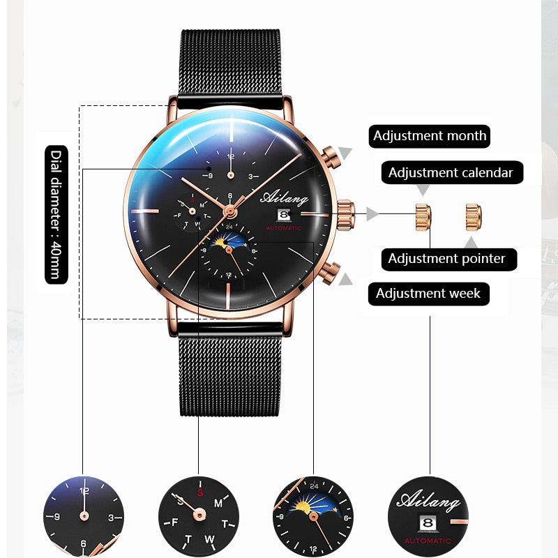 MONTRE AUTOMATIQUE POUR HOMMES