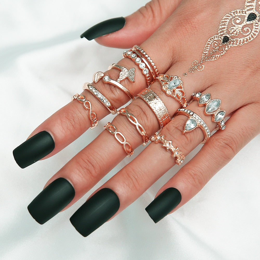 ENSEMBLE DE BAGUES BOHO