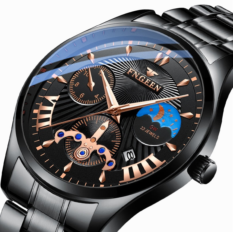 MONTRE À QUARTZ AVEC CADRAN LUMINEUX
