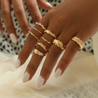 ENSEMBLE DE BAGUES BOHO