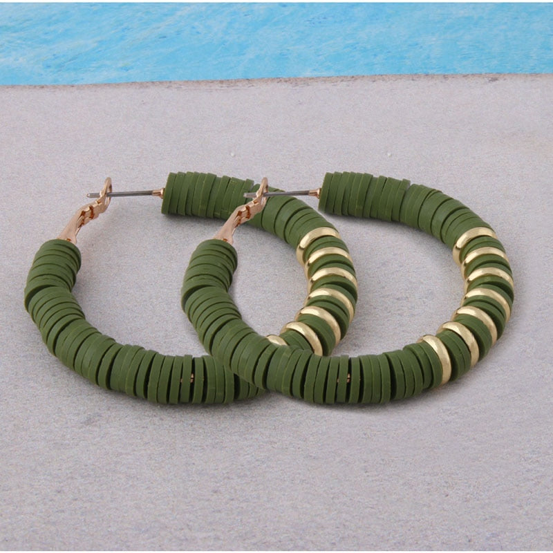 BOUCLES D'OREILLES EN ARGILE DOUCE