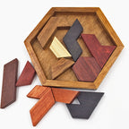 PUZZLE HEXAGONAL EN BOIS