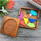 PUZZLE HEXAGONAL EN BOIS