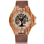 MONTRE -BRACELET EN BOIS IMITATION CERF-UNISEXE - BOSSOUASHOP