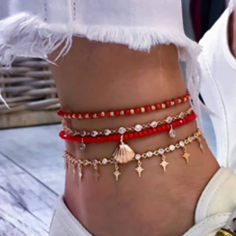 BRACELET DE CHEVILLE STYLE BOHÊME