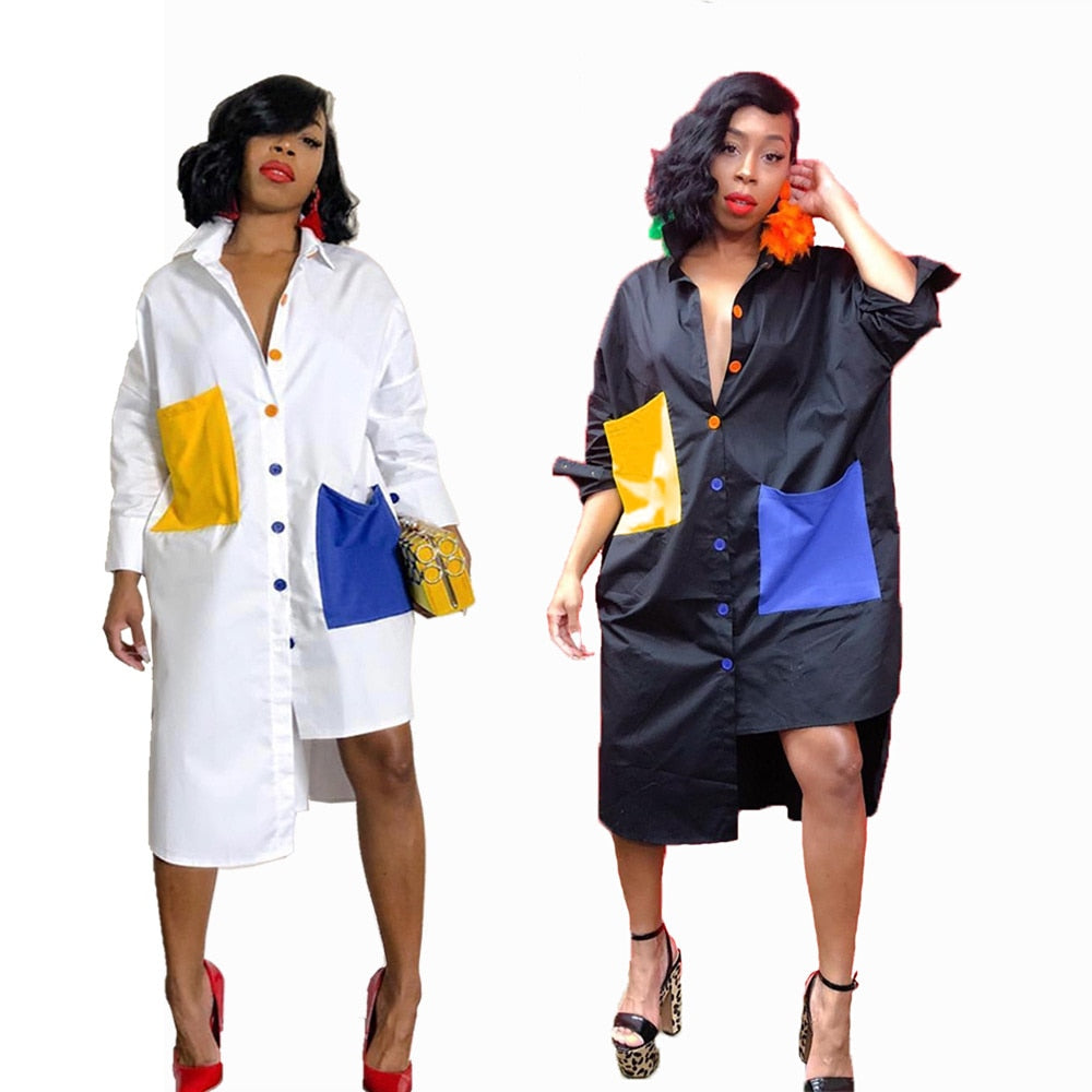CHEMISE ROBE - MODE CHIC PATCHWORK