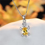 COLLIER DE TORTUE EN PIERRE ARC-EN-CIEL