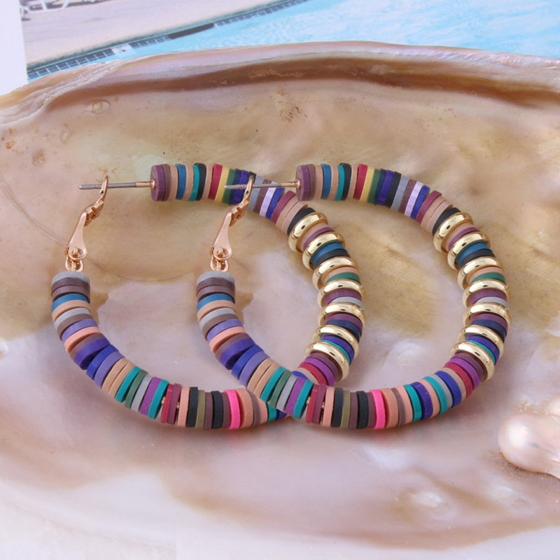 BOUCLES D'OREILLES EN ARGILE DOUCE