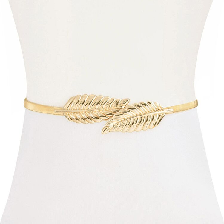 WOMEN'S VINTAGE GLITTER METAL BELTS