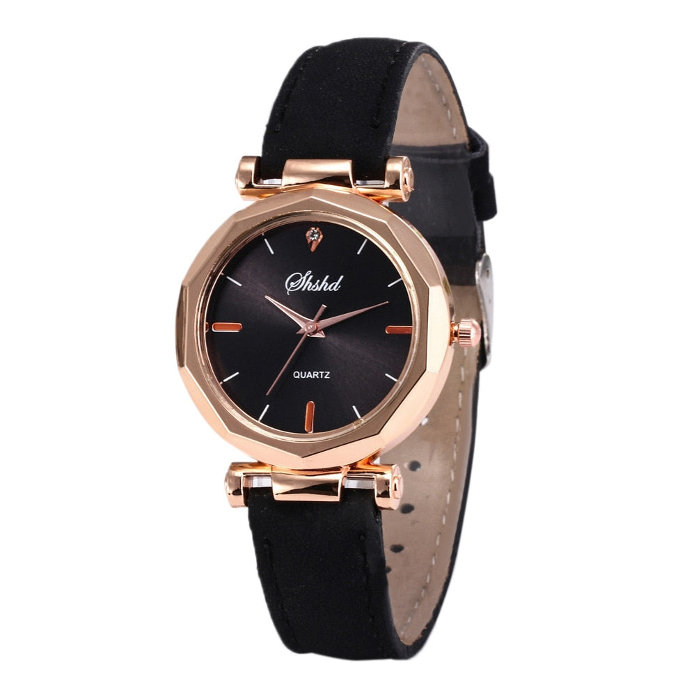 MONTRE-BRACELET EN CUIR ET CRISTAL POUR FEMMES - BOSSOUASHOP