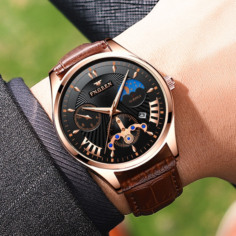 MONTRE À QUARTZ AVEC CADRAN LUMINEUX