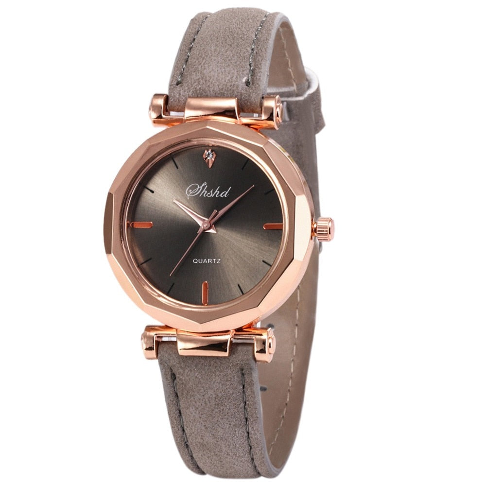 MONTRE-BRACELET EN CUIR ET CRISTAL POUR FEMMES - BOSSOUASHOP