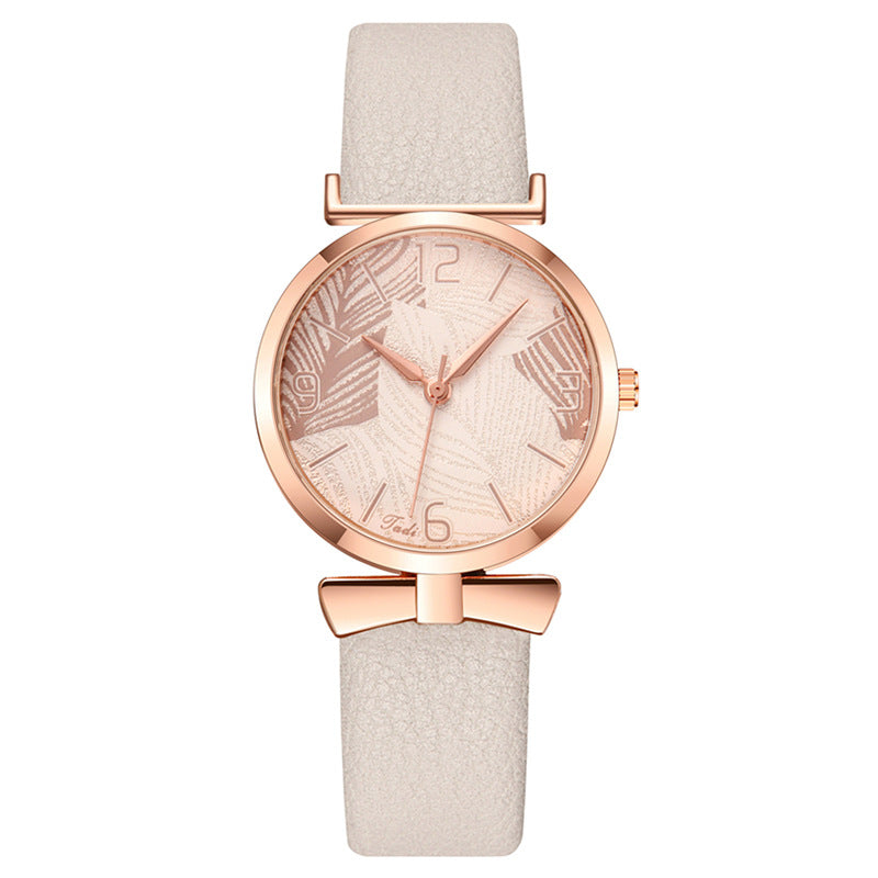 WOMEN'S TREE LEAVES PRINT WATCH