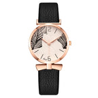 WOMEN'S TREE LEAVES PRINT WATCH