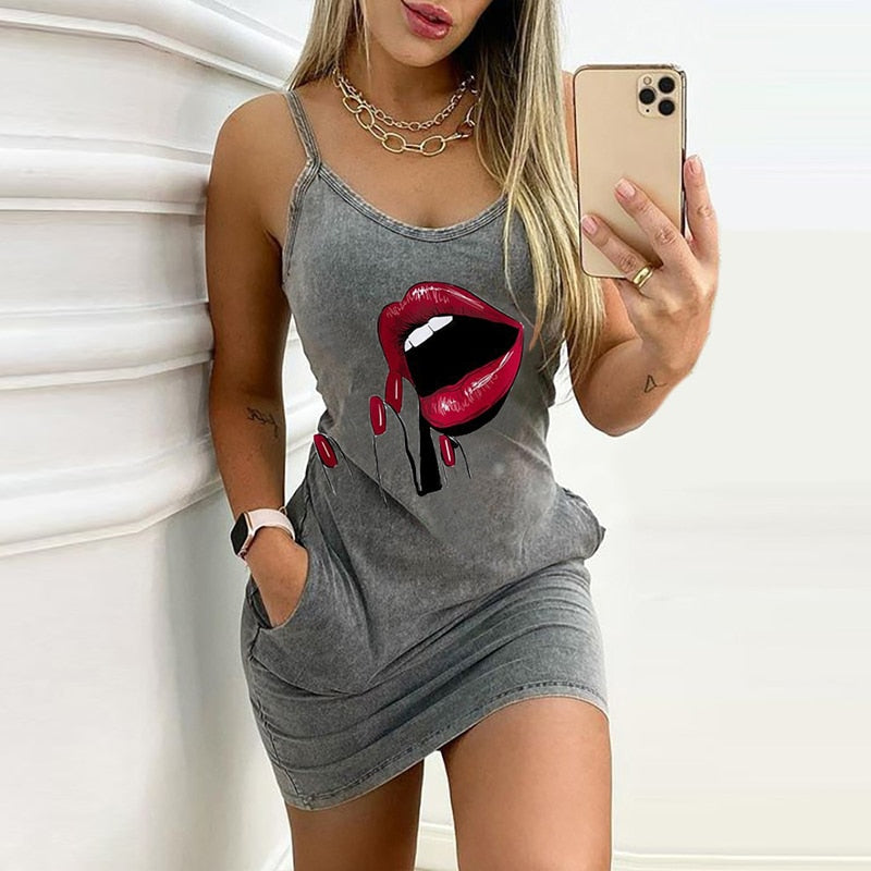 SEXY SLEEVELESS DRESS 