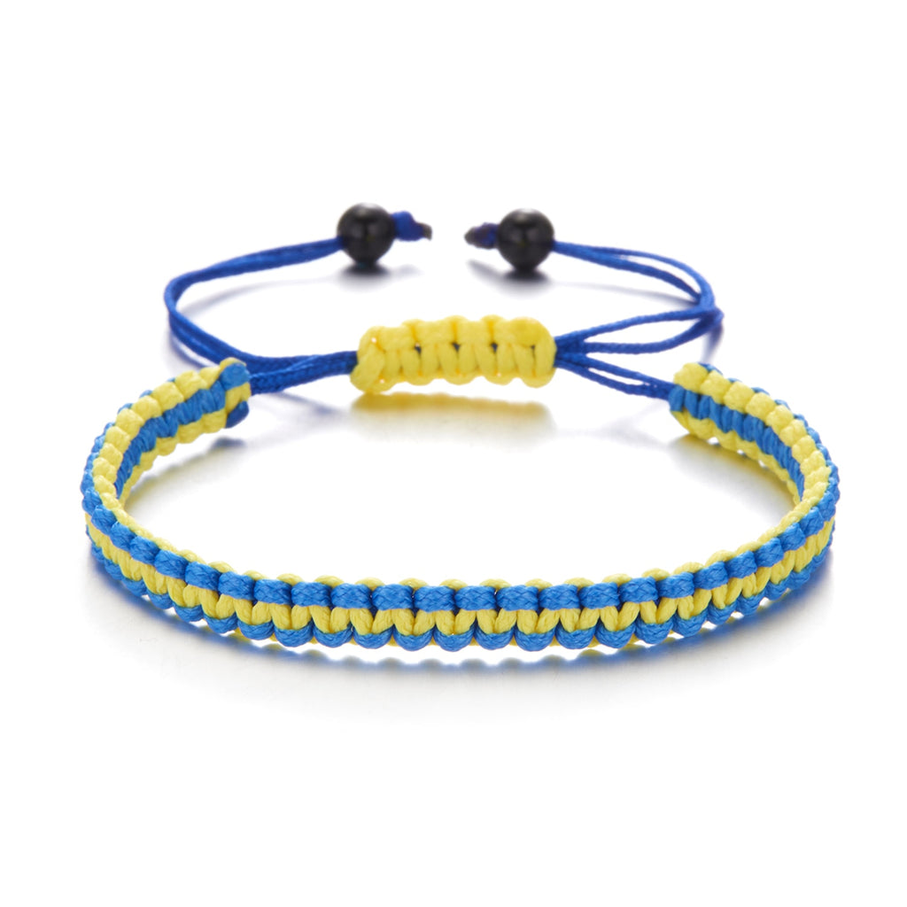 BRACELET TOURNESOL TISSE A LA MAIN