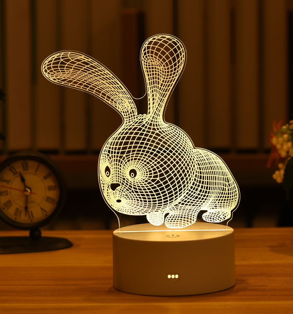 LAMPE NÉON 3D LED USB EN ACRYLIQUE
