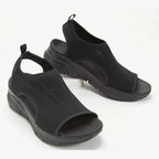 MESH WEDGE SANDALS