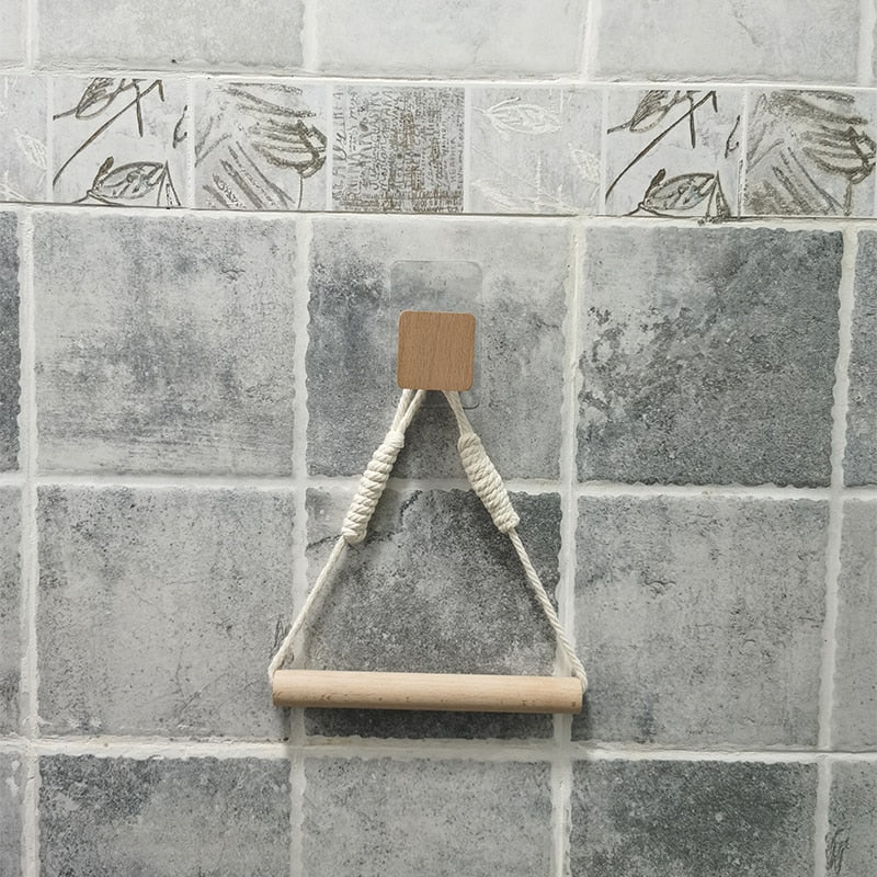 NAILLESS TOWEL RACK