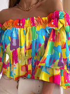 RUFFLED BLOUSE