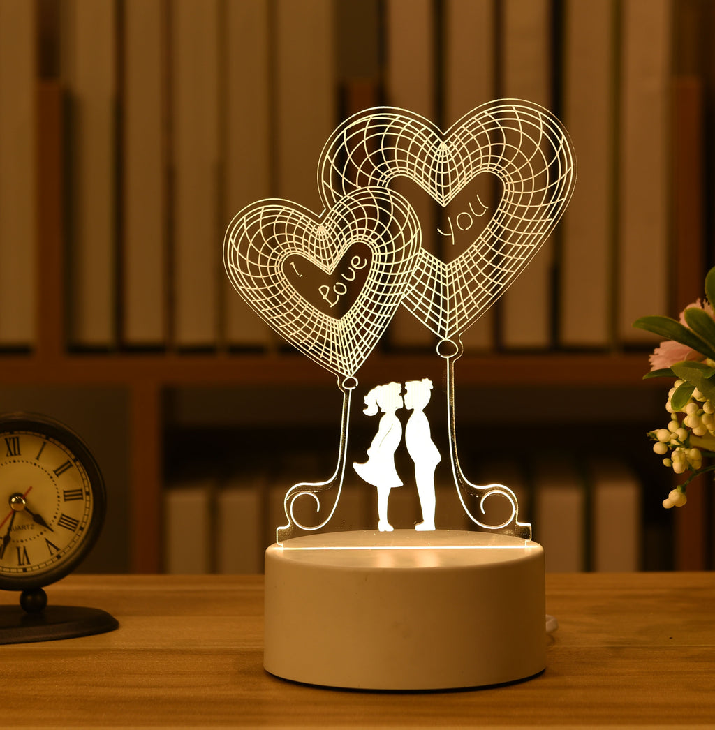 LAMPE NÉON 3D LED USB EN ACRYLIQUE