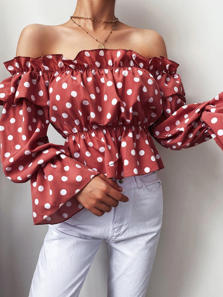 RUFFLED BLOUSE