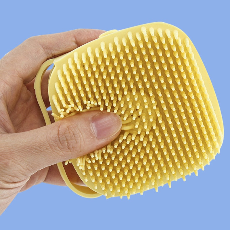 BROSSE  DE MASSAGE DE BAIN POUR ANIMAUX DE COMPAGNIE