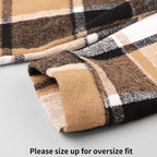 VESTE LONGUE À CARREAUX